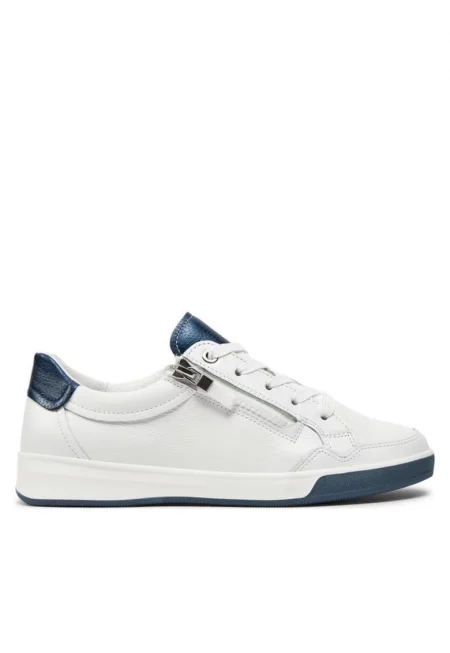 Дамски маратонки -  30378524635 - Естествена кожа - Бели