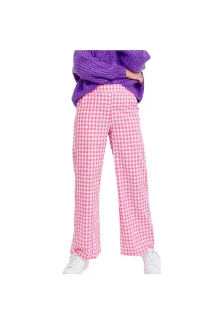 Дамски панталон  розов - памук -