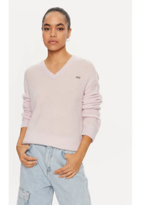 Дамски пуловер -  304759840 - Кашмир/Коприна - Розов - Розово
