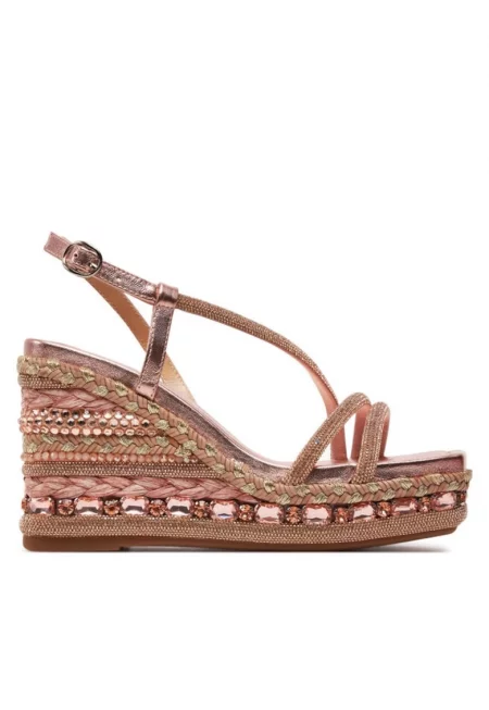 Дамски сандали -  30377216136 - Естествена кожа - Розов