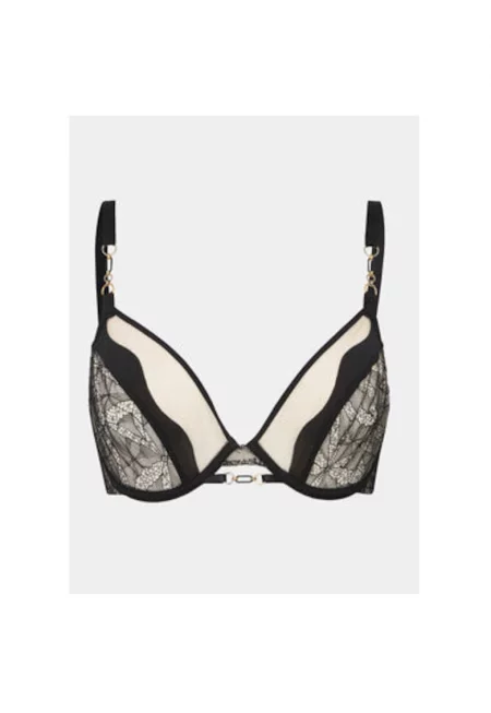 Дамски сутиен -  303475482 - Полиамид/Модал - Черен