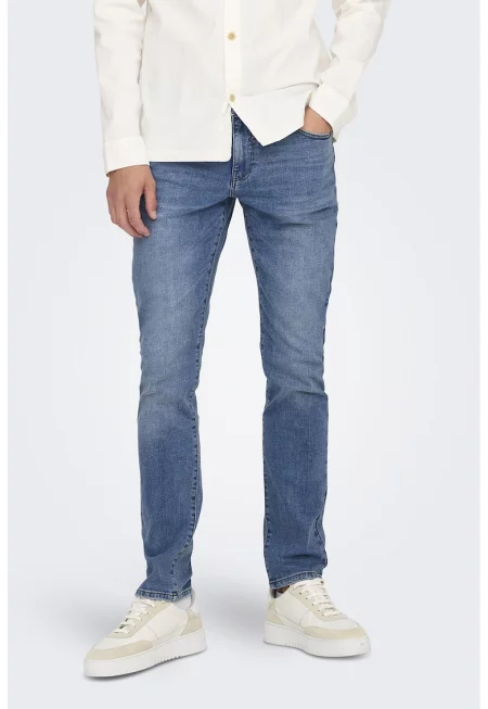 Дънки със стандартна кройка - Син