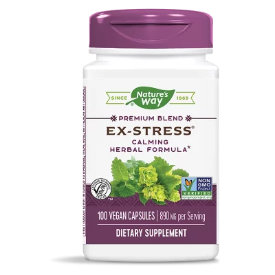 Ex-Stress® - антистрес премиум формула - При нервно напрежение и безсъние, 100 капсули