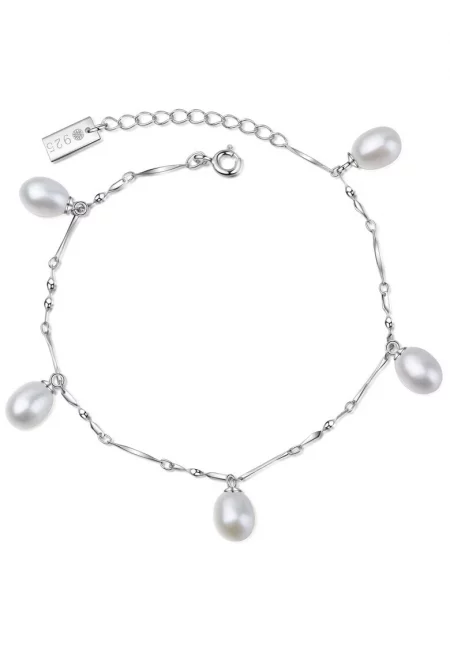 Гривна Maiko 29255 с перли - Бял