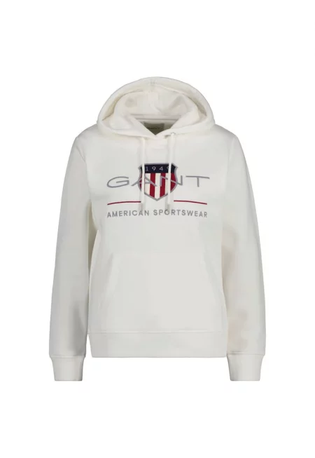 Худи Archive Shield с лого - Мръснобял