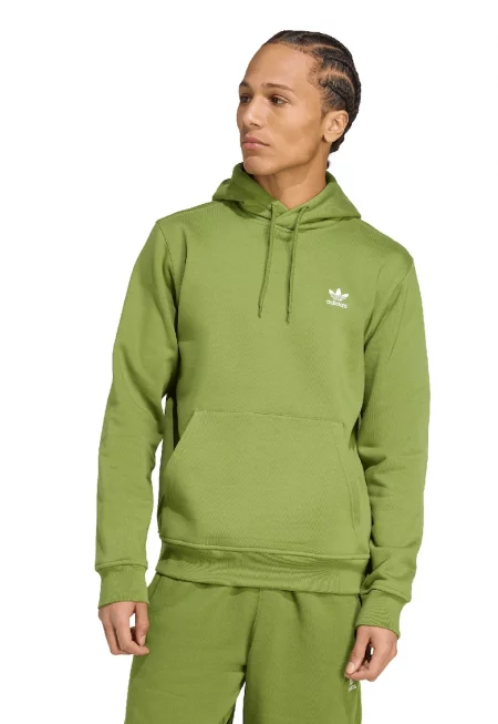 Худи Trefoil с джоб кенгуру - Зелен