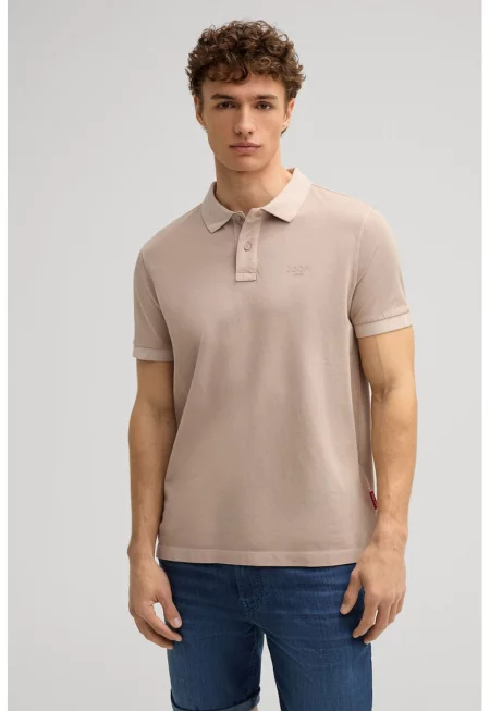 JOOP JEANS - Тениска с нормална кройка и поло яка 30045619 - Кафяв