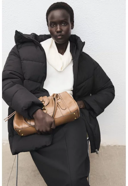 Капитонирано зимно яке с качулка