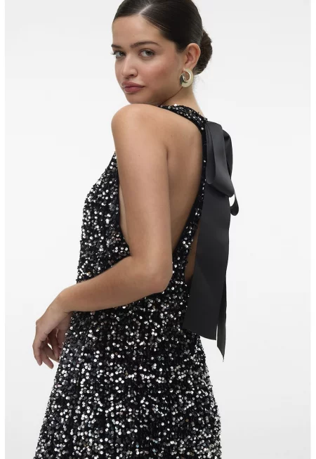 Къса рокля Bella с пайети