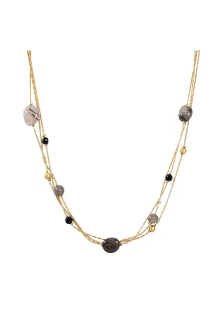 Колие с покритие от 14к жълто злато - Златист