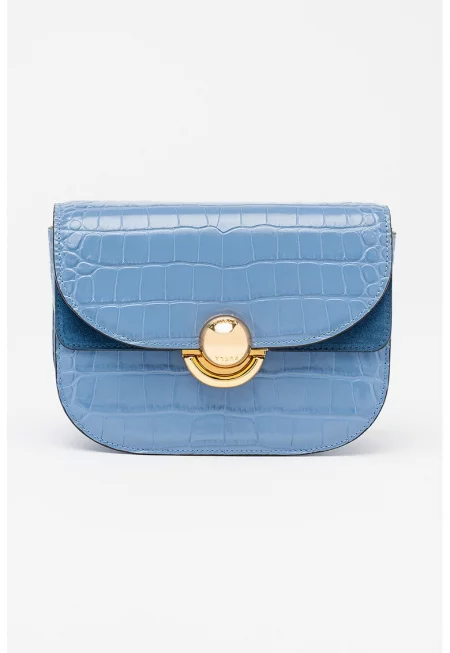 Кожена чанта през рамо Sfera с шагрен