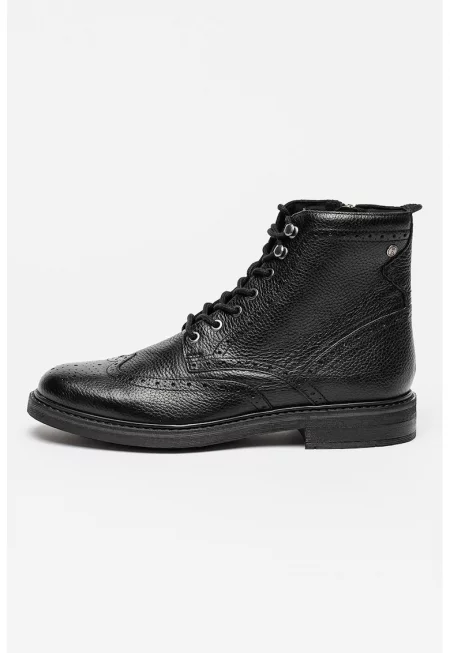Кожени боти Newford Brogue - Черен