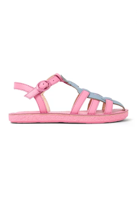 Кожени сандали Twins 27479 - Розово/Лайм зелено/Син
