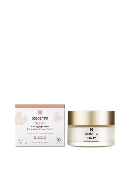 Крем против бръчки  SAMAY - за чувствителна кожа - дълготрайна хидратация - 50 мл
