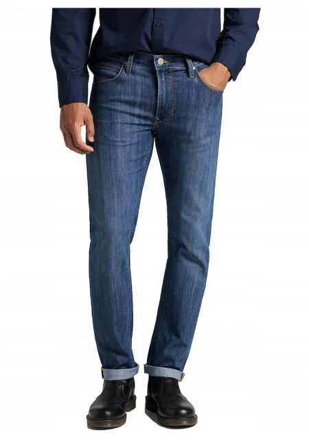 Мъжки дънки  Daren - памук/еластан - прави - сини