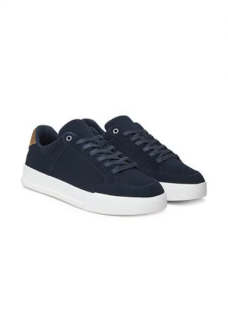 Мъжки кецове  естествена кожа - син