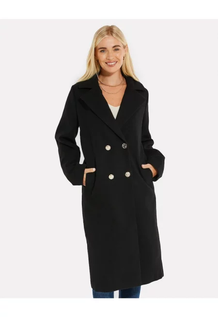 Палто Marlet с двуредно закопчаване и раздвоен ревер