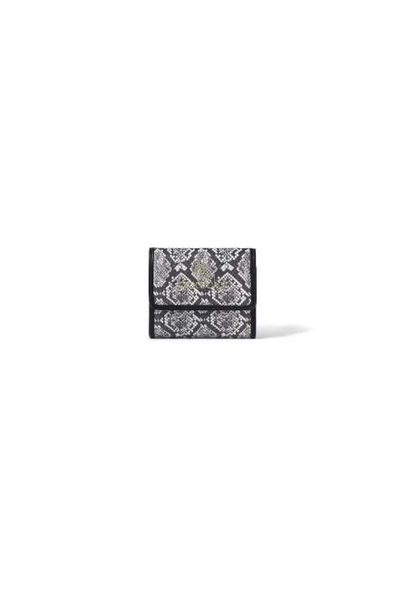 Портмоне от еко кожа - Бял/Черен