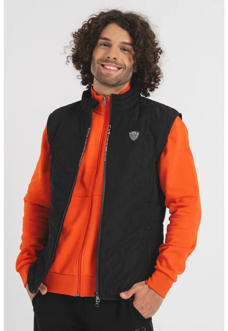 Пухен капитониран елек