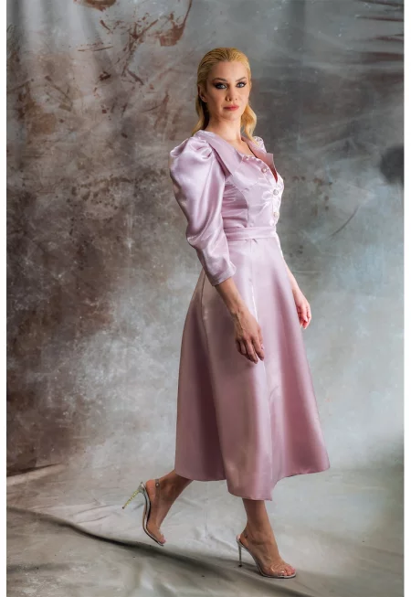 Рокля Hayati с копчета - Пастелнорозов