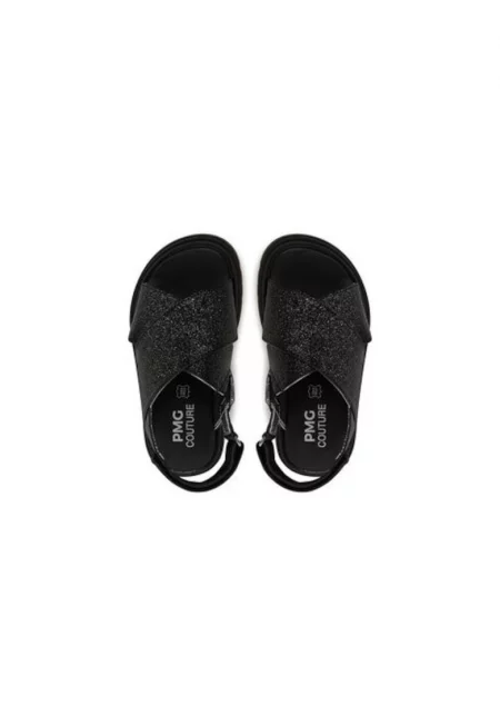 Сандали за момиче - 7938733 -  Естествена кожа - Черни - Черен