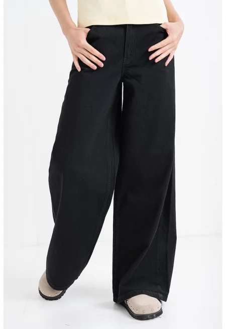 Широки дънки - Черен