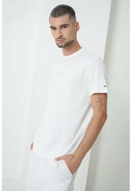 Слим памучна тениска