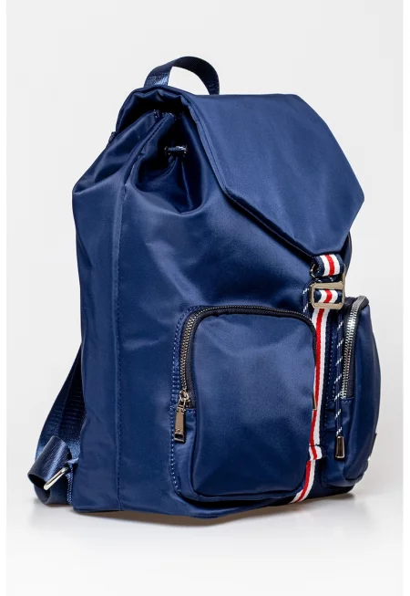 Текстилна раница Etoria с 2 предни джоба - Тъмносин