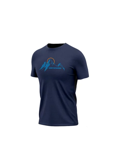 TR-39521OR мъжка мериносова тениска за открито SUSTENHORN1 S nightblue