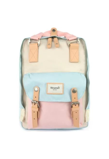 Водоустойчива раница с външен джоб № 13 Double Spring S - многоцветна