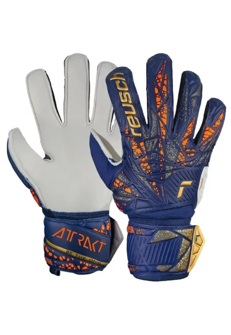 Вратарски ръкавици  Attrakt Solid - тъмносин/бял -