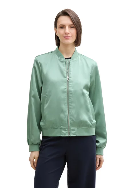 Яке бомбър с цип - Светлозелен