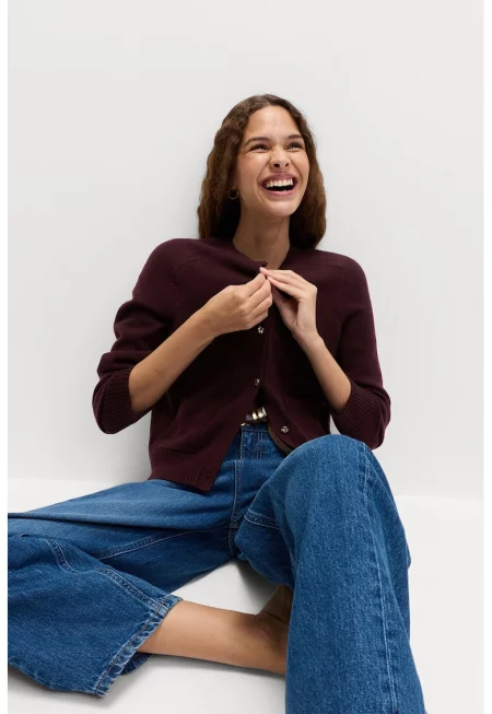 Жилетка с копчета с ръкави реглан