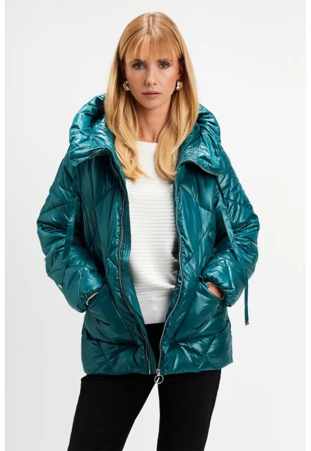 Зимно яке с уголемени джобове