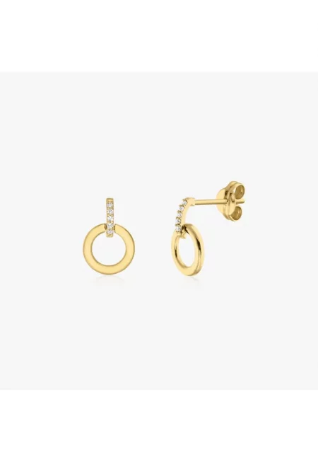 Златни обеци Eternal Circle