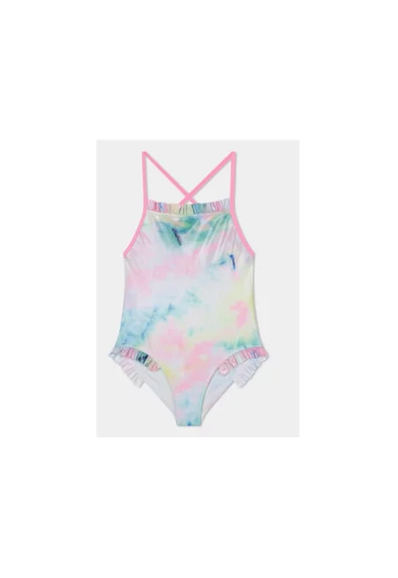 Бански костюм за момичета -  303639228 - Полиестер - Многоцветен