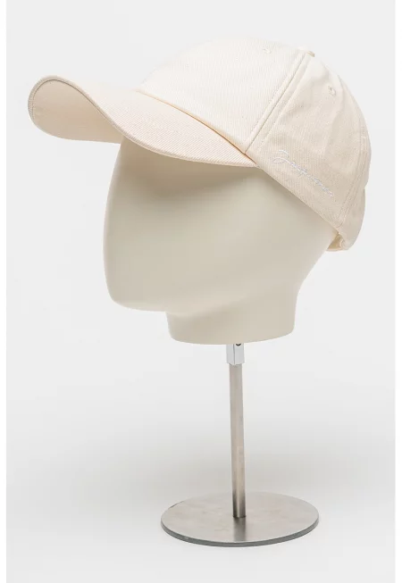 Бейзболна шапка с бродирано лого - Слонова кост