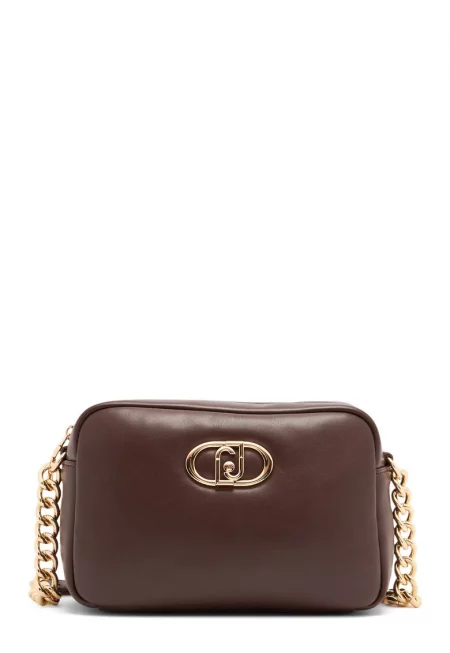 Чанта през рамо Lapuffy с цип - Кафяв/Бежов