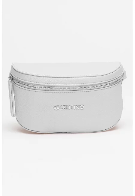 Чанта за рамо от еко кожа Miramar с отделяща се презрамка - Прашно розово