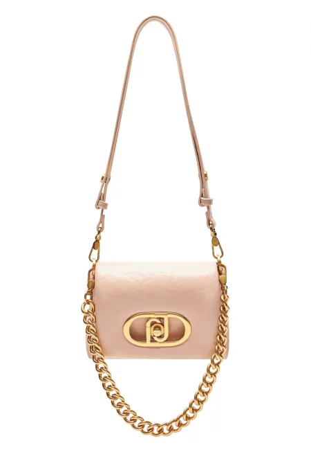 Чанта за рамо от еко кожа с лого - Светлорозов