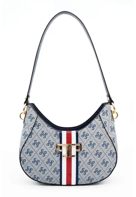 Чанта за рамо от еко кожа с принт