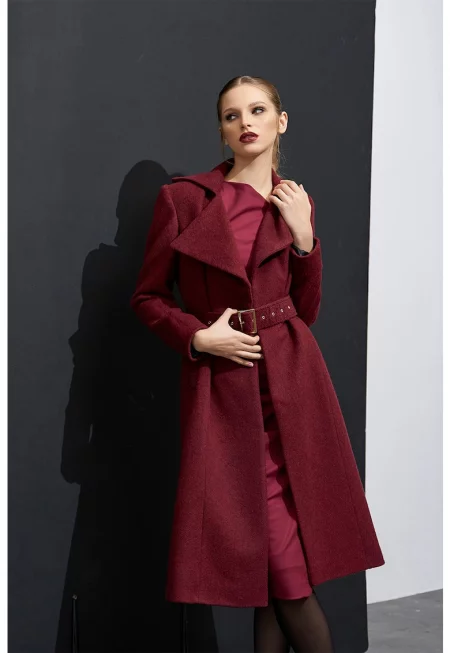 Дълго вълнено палто