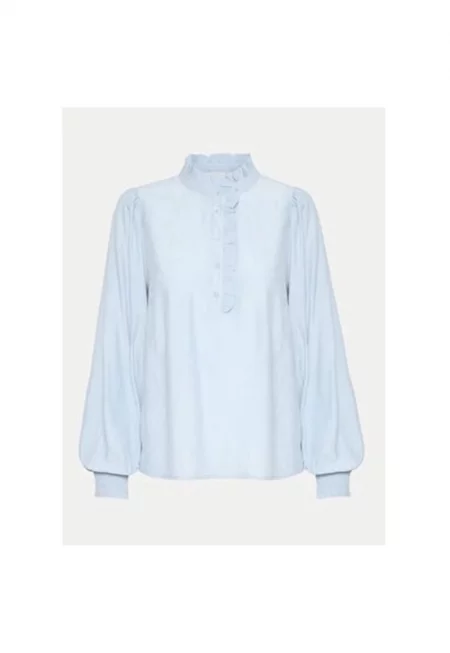 Дамска блуза -  304752131 - Полиестер/Вискоза - Синя - Син