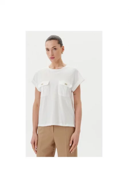 Дамска блуза  CFC0122690003 - Памук - Екрю