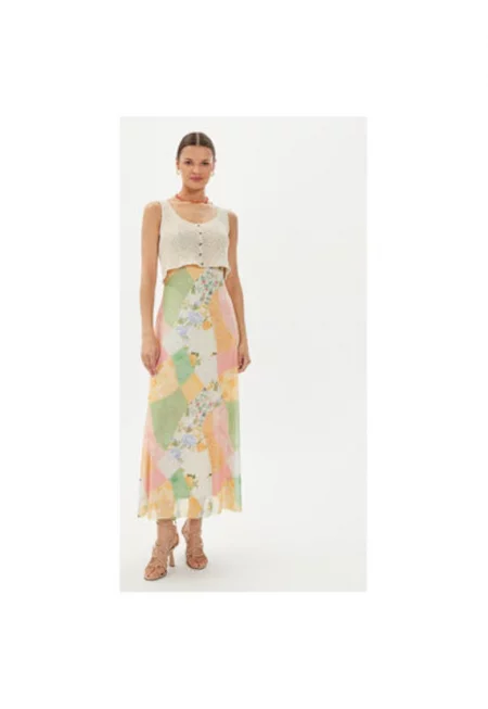 Дамска рокля -  304477034 - Полиестер - Многоцветен