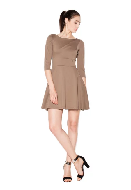 Дамска рокля  VT077 - Капучино -