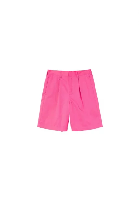 Дамски къси панталони - STUSSY - Lee Baggy Collection - Памук - Розови -