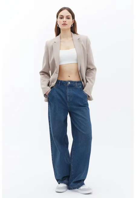 Дънки Susanne със свободна кройка - Тъмносин