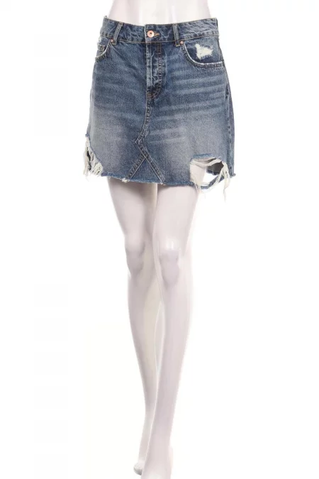 Дрехи Дънкова пола ZARA BASIC