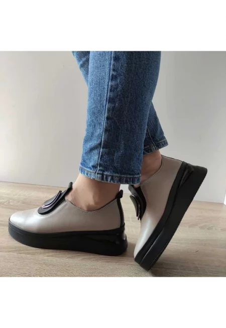 Ежедневни дамски обувки  061 2450 Visione + черно - бежово - Бежов